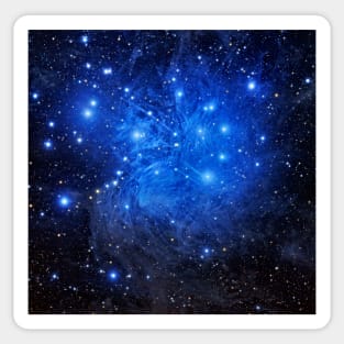 Pleiades star cluster, optical image (C021/8243) Sticker